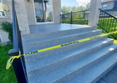 Revêtement de béton extérieur en époxy à Saint-Hyacinthe